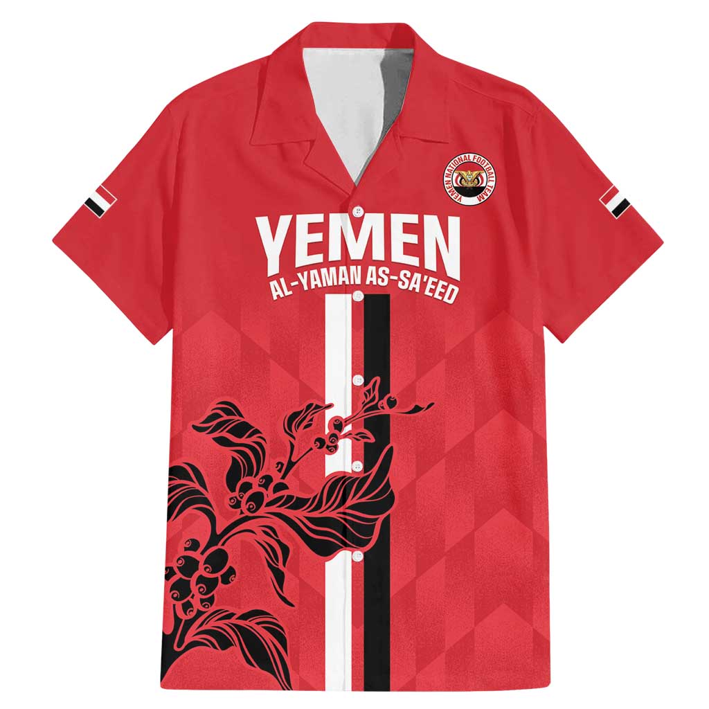 Custom Yemen Football Family Matching Mermaid Dress and Hawaiian Shirt Come On Al-Yaman as-Sa'eed