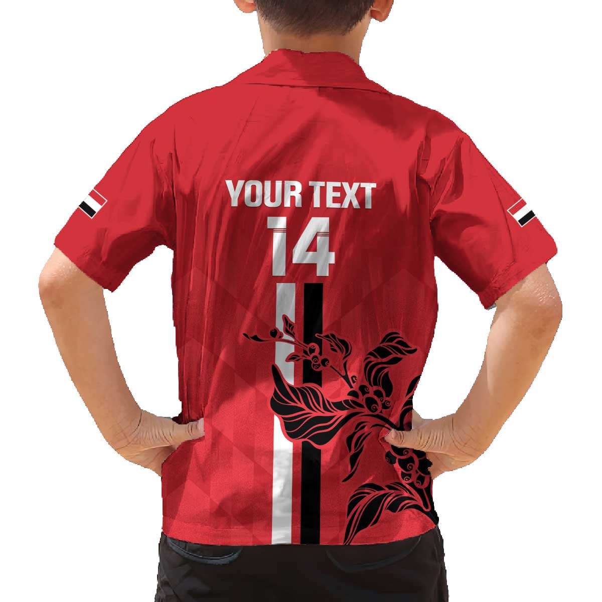 Custom Yemen Football Family Matching Off The Shoulder Long Sleeve Dress and Hawaiian Shirt Come On Al-Yaman as-Sa'eed