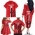 Custom Yemen Football Family Matching Off The Shoulder Long Sleeve Dress and Hawaiian Shirt Come On Al-Yaman as-Sa'eed