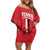 Custom Yemen Football Family Matching Off Shoulder Short Dress and Hawaiian Shirt Come On Al-Yaman as-Sa'eed