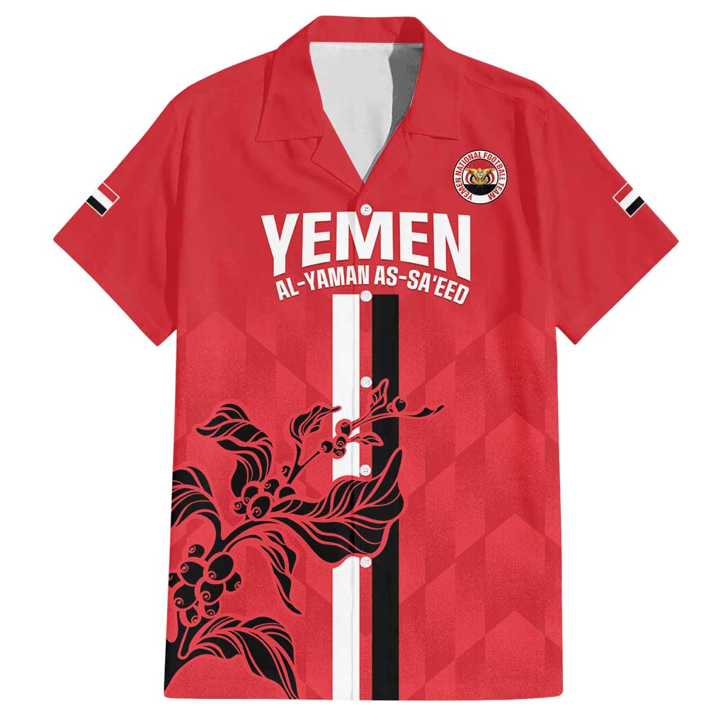 Custom Yemen Football Family Matching Puletasi and Hawaiian Shirt Come On Al-Yaman as-Sa'eed