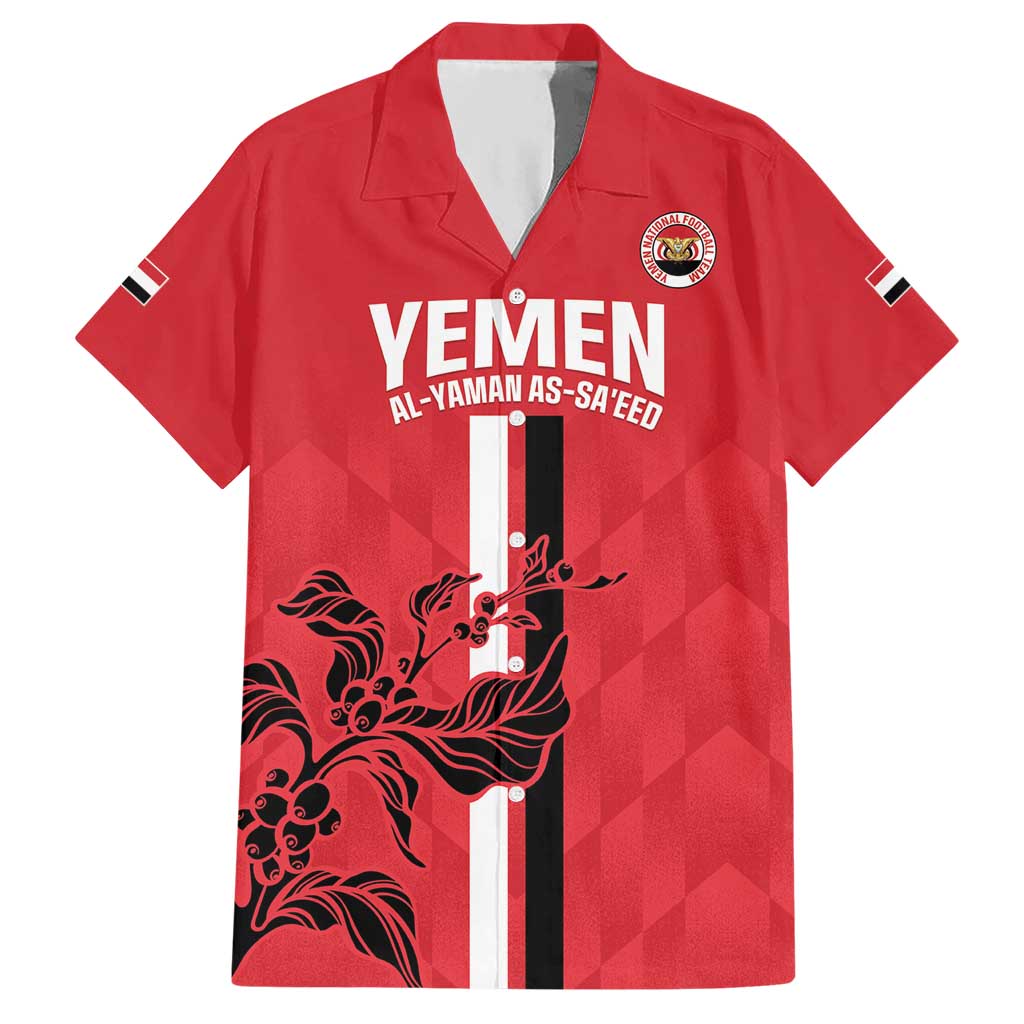 Custom Yemen Football Hawaiian Shirt Come On Al-Yaman as-Sa'eed