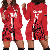 Custom Yemen Football Hoodie Dress Come On Al-Yaman as-Sa'eed