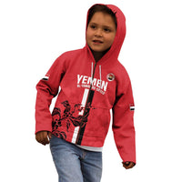 Custom Yemen Football Kid Hoodie Come On Al-Yaman as-Sa'eed