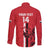 Custom Yemen Football Long Sleeve Button Shirt Come On Al-Yaman as-Sa'eed