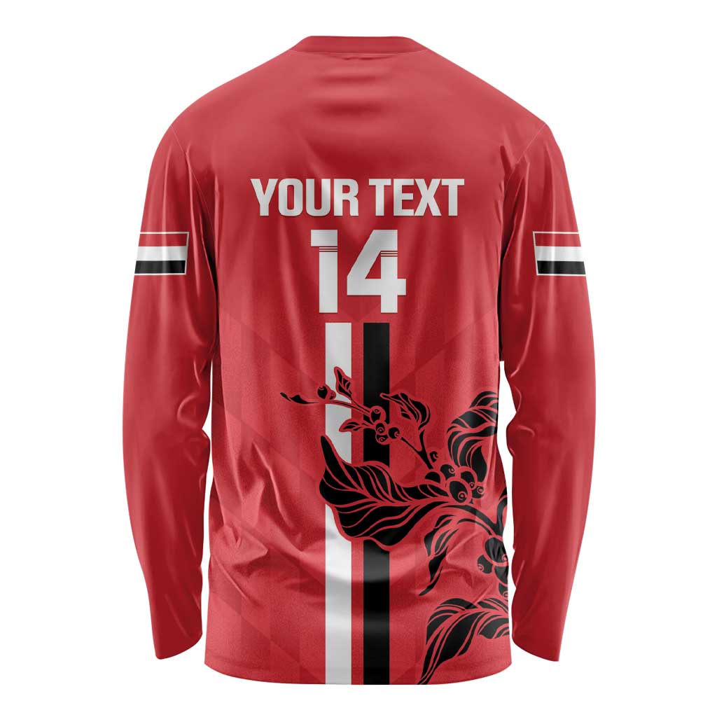 Custom Yemen Football Long Sleeve Shirt Come On Al-Yaman as-Sa'eed