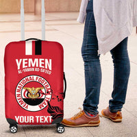 Custom Yemen Football Luggage Cover Come On Al-Yaman as-Sa'eed