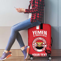 Custom Yemen Football Luggage Cover Come On Al-Yaman as-Sa'eed