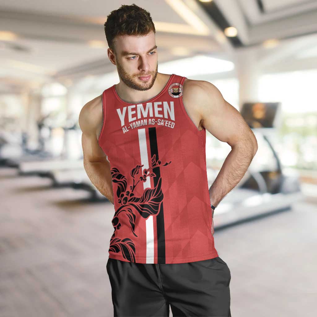 Custom Yemen Football Men Tank Top Come On Al-Yaman as-Sa'eed