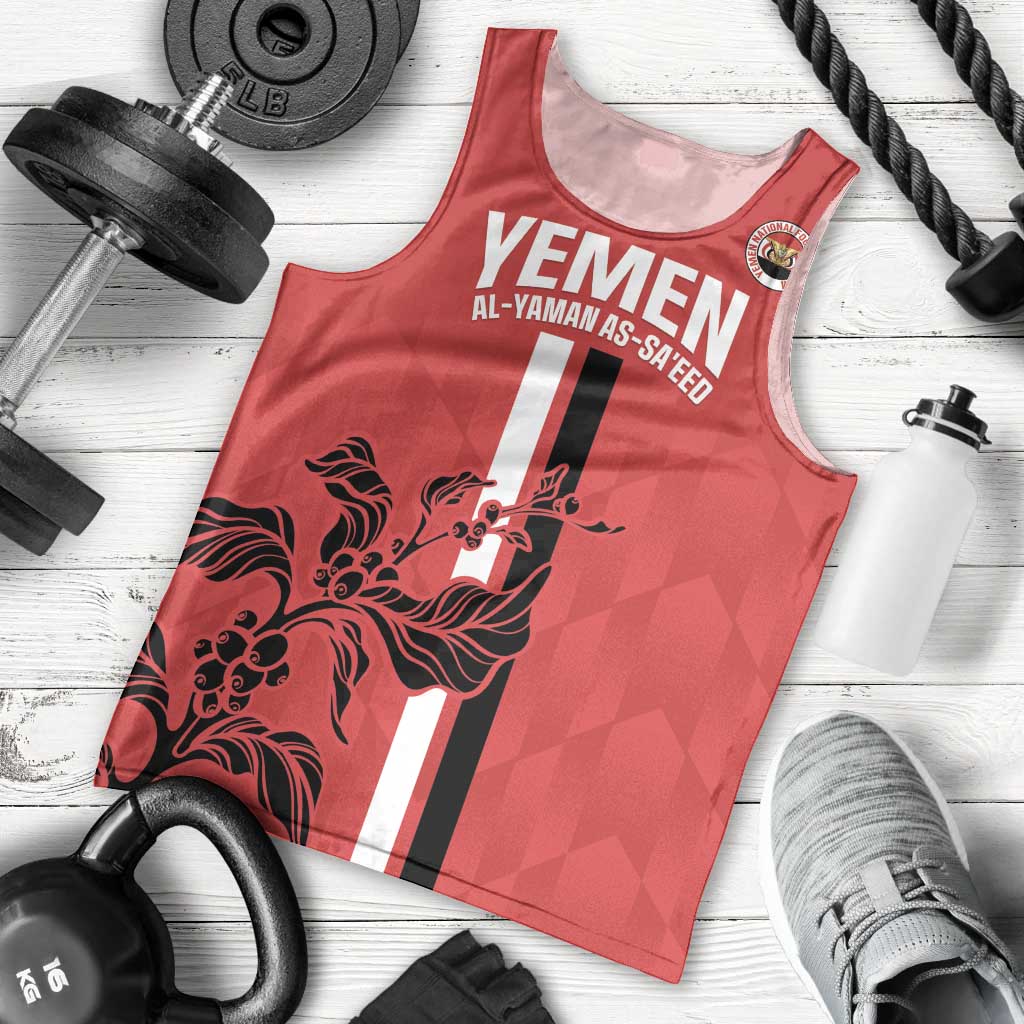 Custom Yemen Football Men Tank Top Come On Al-Yaman as-Sa'eed