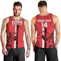 Custom Yemen Football Men Tank Top Come On Al-Yaman as-Sa'eed