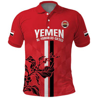 Custom Yemen Football Polo Shirt Come On Al-Yaman as-Sa'eed