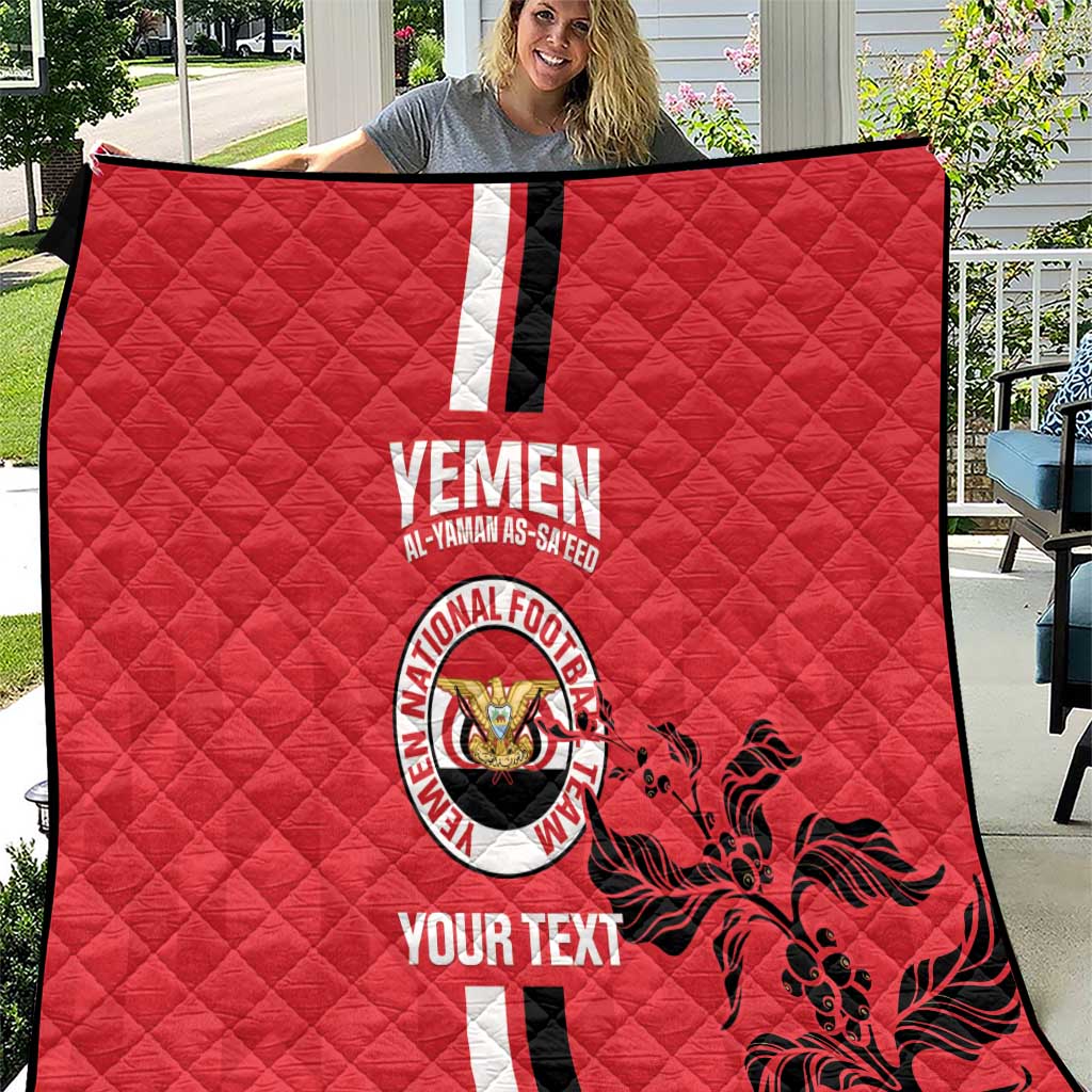 Custom Yemen Football Quilt Come On Al-Yaman as-Sa'eed