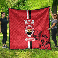 Custom Yemen Football Quilt Come On Al-Yaman as-Sa'eed