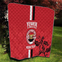 Custom Yemen Football Quilt Come On Al-Yaman as-Sa'eed
