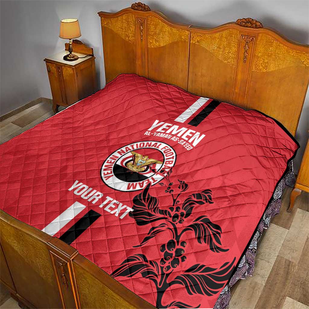 Custom Yemen Football Quilt Come On Al-Yaman as-Sa'eed
