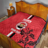 Custom Yemen Football Quilt Come On Al-Yaman as-Sa'eed