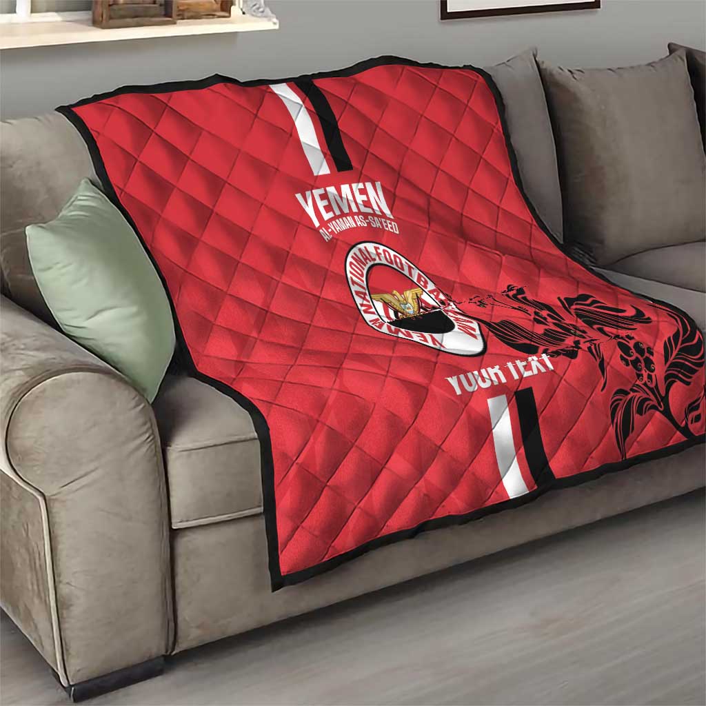 Custom Yemen Football Quilt Come On Al-Yaman as-Sa'eed
