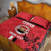 Custom Yemen Football Quilt Bed Set Come On Al-Yaman as-Sa'eed