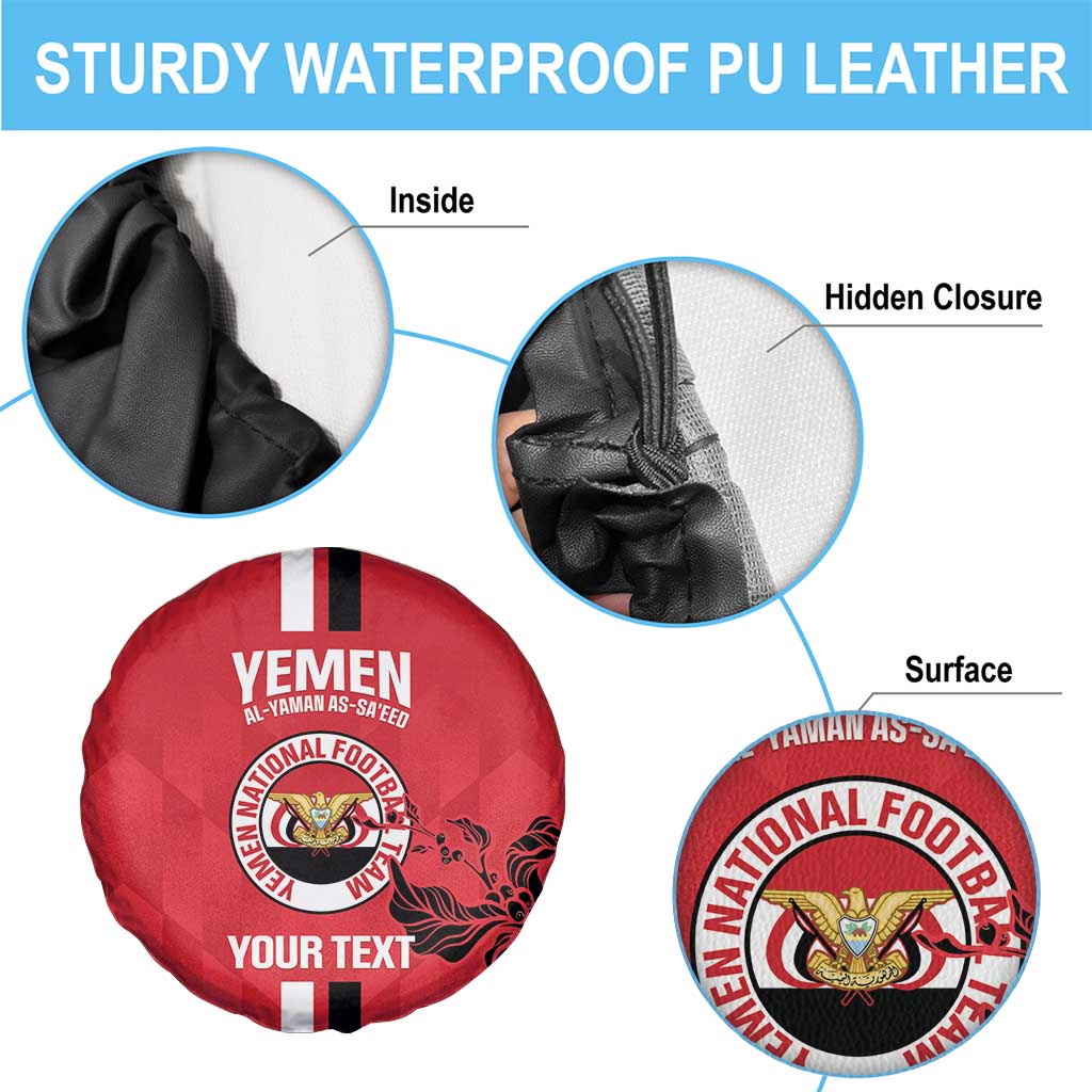 Custom Yemen Football Spare Tire Cover Come On Al-Yaman as-Sa'eed