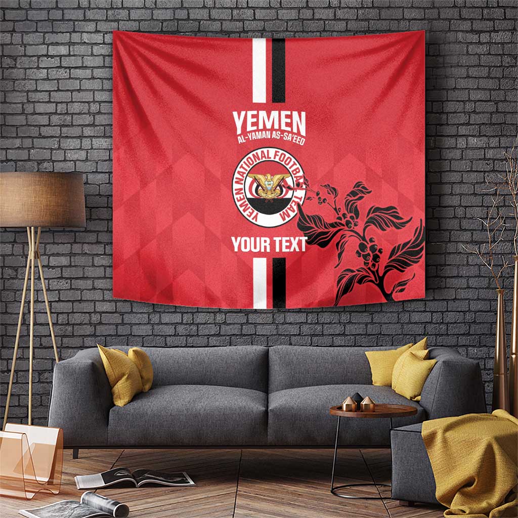 Custom Yemen Football Tapestry Come On Al-Yaman as-Sa'eed