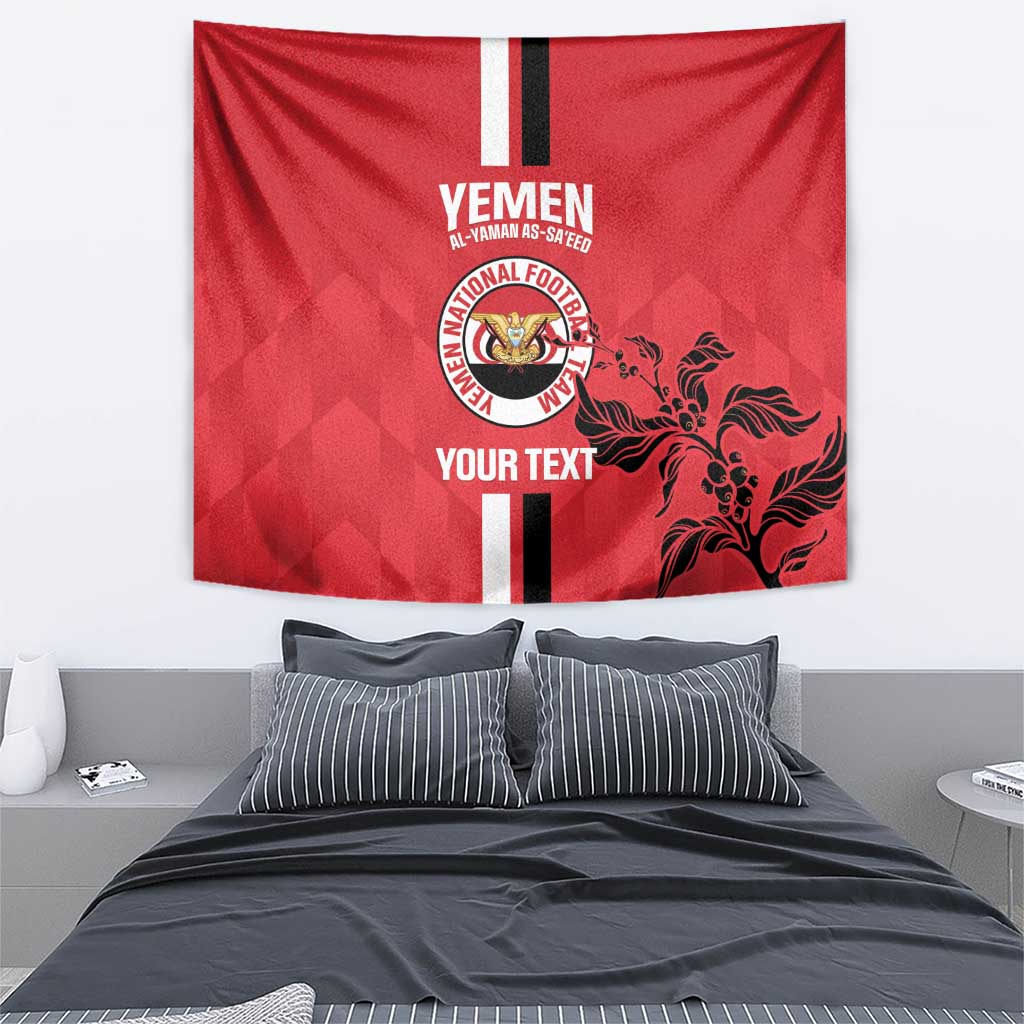Custom Yemen Football Tapestry Come On Al-Yaman as-Sa'eed