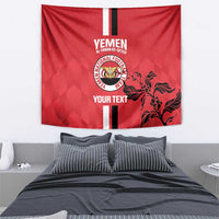 Custom Yemen Football Tapestry Come On Al-Yaman as-Sa'eed