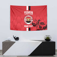 Custom Yemen Football Tapestry Come On Al-Yaman as-Sa'eed