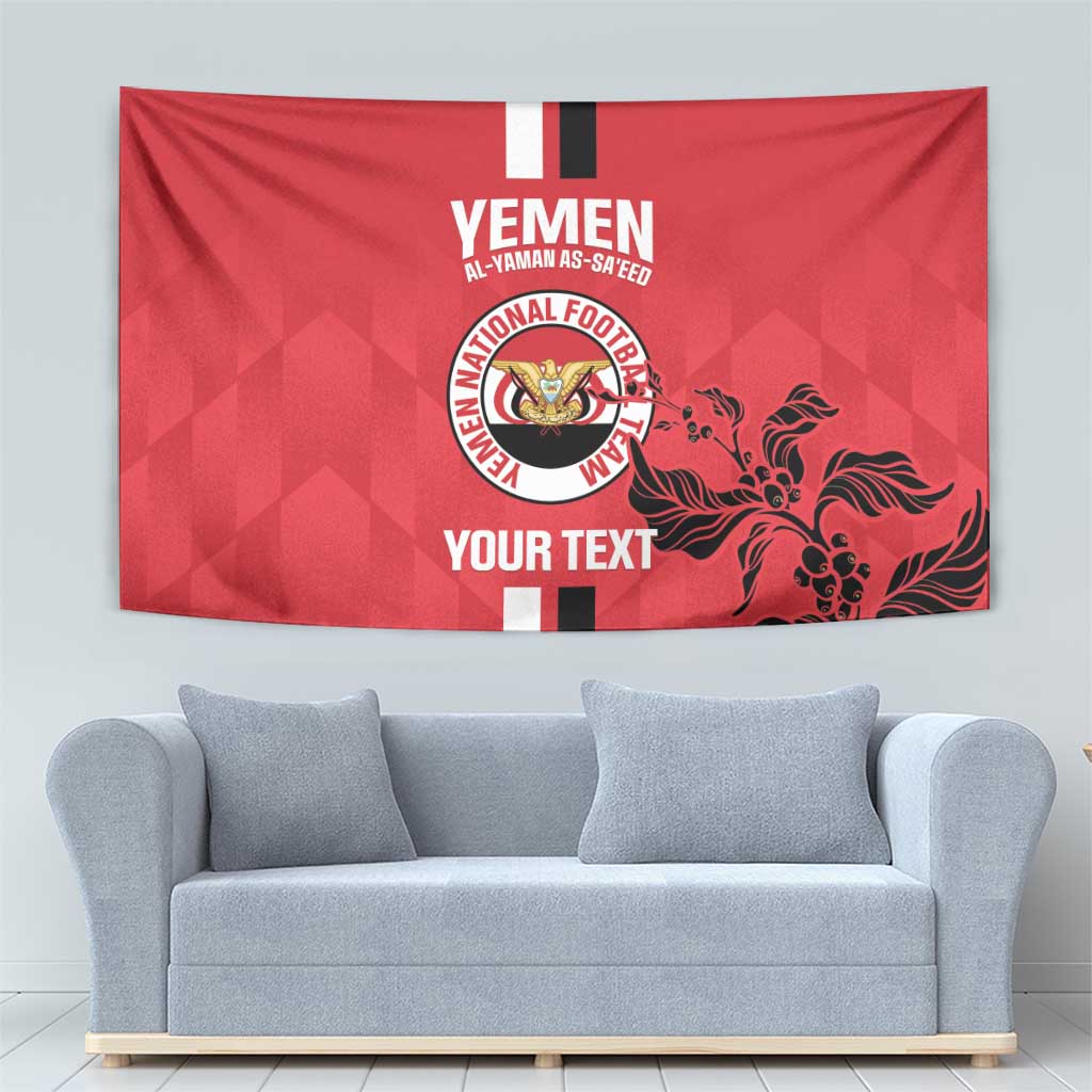 Custom Yemen Football Tapestry Come On Al-Yaman as-Sa'eed
