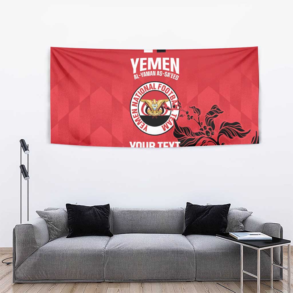 Custom Yemen Football Tapestry Come On Al-Yaman as-Sa'eed
