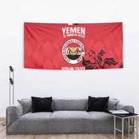 Custom Yemen Football Tapestry Come On Al-Yaman as-Sa'eed