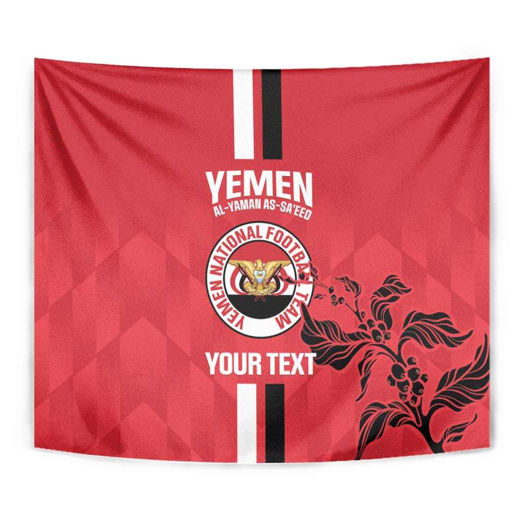 Custom Yemen Football Tapestry Come On Al-Yaman as-Sa'eed