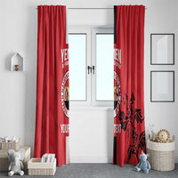 Custom Yemen Football Window Curtain Come On Al-Yaman as-Sa'eed