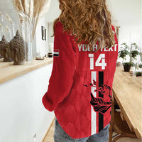 Custom Yemen Football Women Casual Shirt Come On Al-Yaman as-Sa'eed