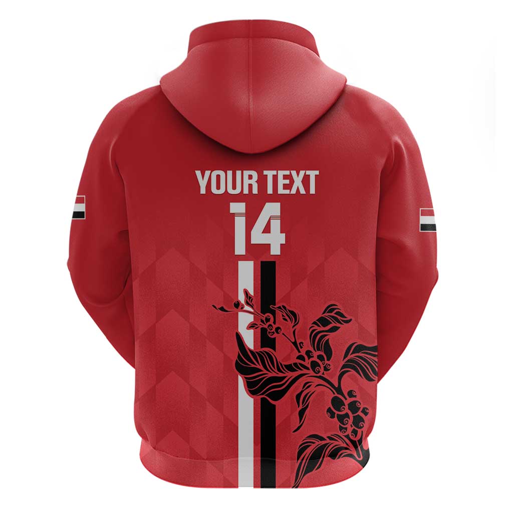 Custom Yemen Football Zip Hoodie Come On Al-Yaman as-Sa'eed