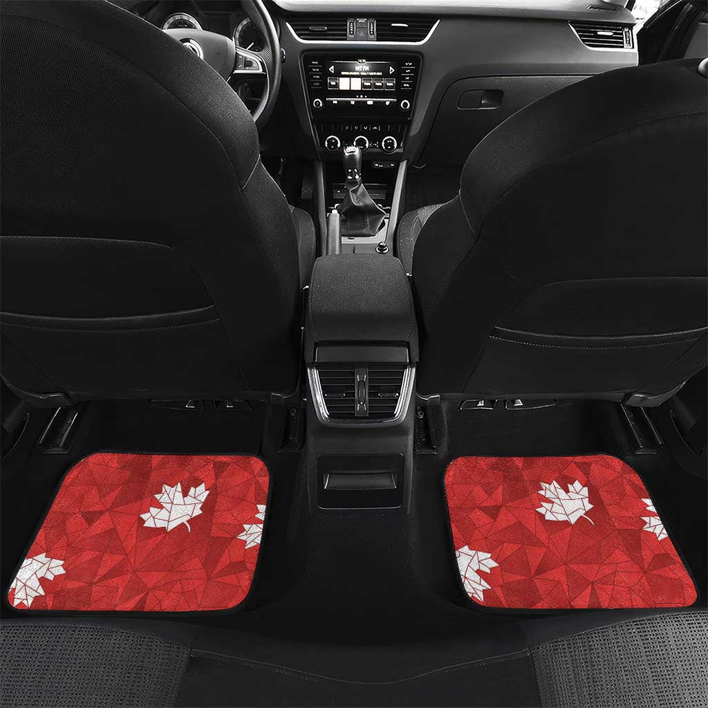 Canada Rugby Custom Car Mats Beaver Mascot Go Canadian