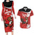 Canada Rugby Custom Couples Matching Long Sleeve Bodycon Dress and Hawaiian Shirt Beaver Mascot Go Canadian