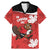 Canada Rugby Custom Family Matching Mermaid Dress and Hawaiian Shirt Beaver Mascot Go Canadian
