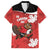 Canada Rugby Custom Family Matching Off Shoulder Short Dress and Hawaiian Shirt Beaver Mascot Go Canadian