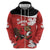 Canada Rugby Custom Hoodie Beaver Mascot Go Canadian
