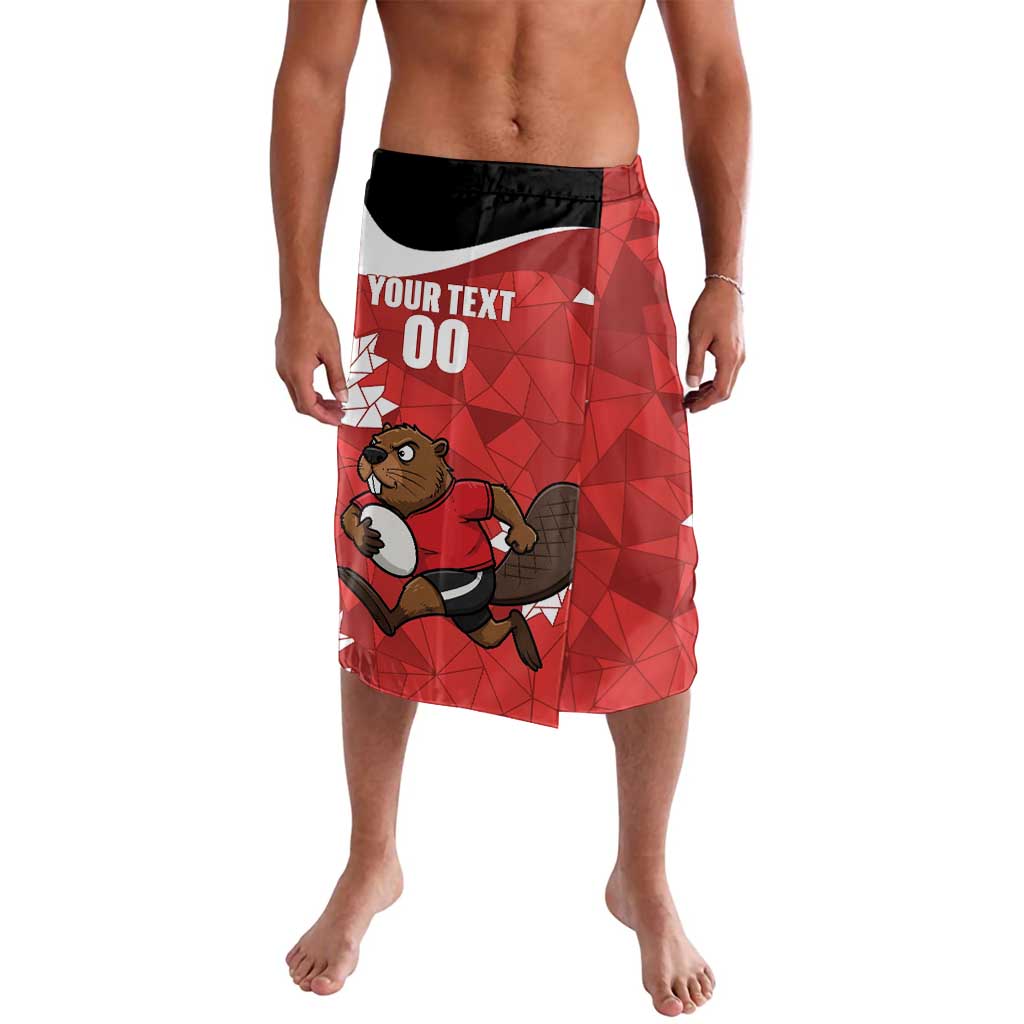 Canada Rugby Custom Lavalava Beaver Mascot Go Canadian