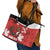 Canada Rugby Custom Leather Tote Bag Beaver Mascot Go Canadian
