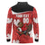 Canada Rugby Custom Long Sleeve Polo Shirt Beaver Mascot Go Canadian