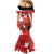 Canada Rugby Custom Mermaid Dress Beaver Mascot Go Canadian