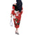 Canada Rugby Custom Off The Shoulder Long Sleeve Dress Beaver Mascot Go Canadian
