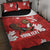 Canada Rugby Custom Quilt Bed Set Beaver Mascot Go Canadian