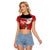 Canada Rugby Custom Raglan Cropped T Shirt Beaver Mascot Go Canadian