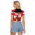 Canada Rugby Custom Raglan Cropped T Shirt Beaver Mascot Go Canadian
