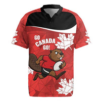 Canada Rugby Custom Rugby Jersey Beaver Mascot Go Canadian