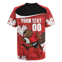 Canada Rugby Custom Rugby Jersey Beaver Mascot Go Canadian
